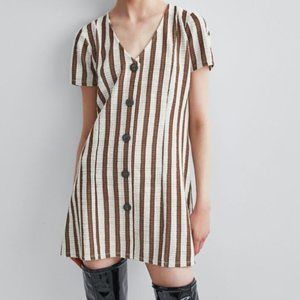 Zara Striped Knit Mini Dress Medium